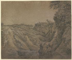 Landscape with a View of Bentheim Castle in the far Distance