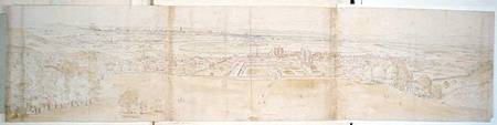 Greenwich Palace and London from Greenwich Hill, from 'The Panorama of London' a Anthonis van den Wyngaerde