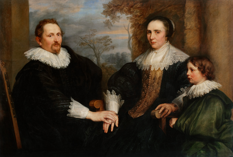 Portrait of the Antwerp Merchant Sebastiaen Leerse and his Family a Anthonis van Dyck