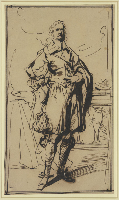Studie zu einem Kavalierbildnis a Anthonis van Dyck