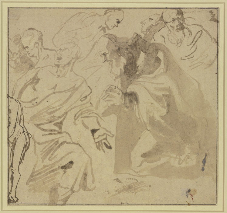 Studienblatt: Sieben Heilige a Anthonis van Dyck