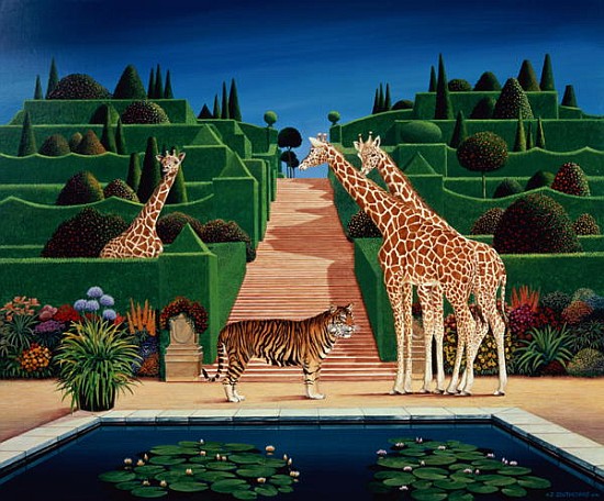 Animal Garden, 1980 (acrylic on board)  a Anthony  Southcombe