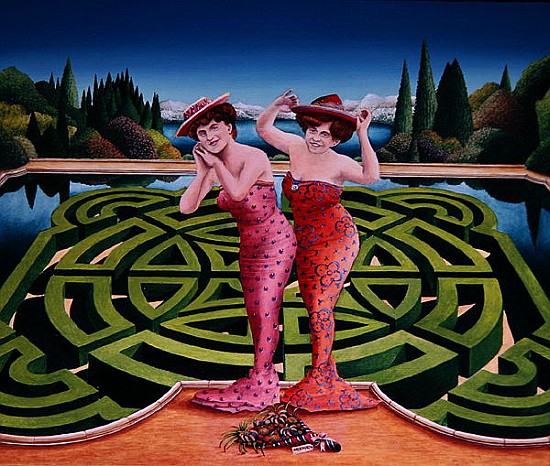 Mermaids, 1992 (acrylic on board)  a Anthony  Southcombe