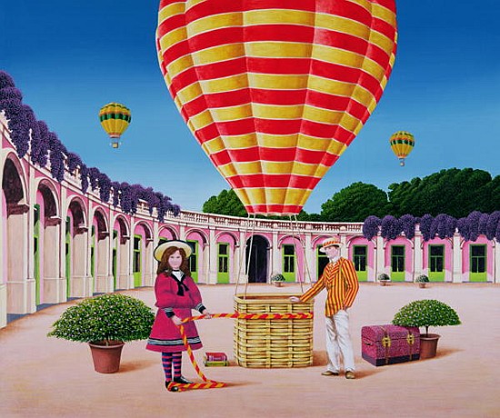 The Balloonist, 1986 (acrylic on board)  a Anthony  Southcombe