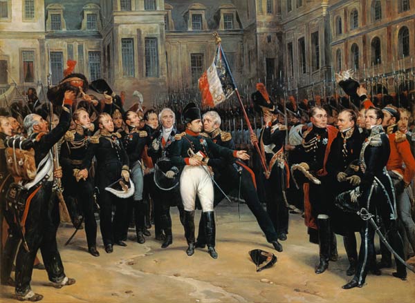 Napoleon I (1769-1821) Bidding Farewell to the Imperial Guard in the Cheval-Blanc Courtyard at the C a Antoine Alphonse Montfort