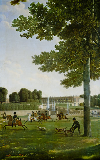 The Open Space in Front of the Grand Trianon a Antoine Bidauld