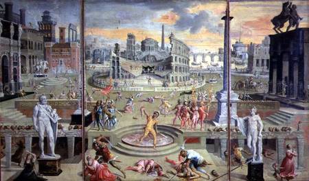 The Massacre of the Triumvirate a Antoine Caron