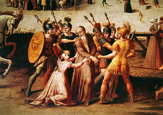 The Arrest of Sir Thomas More in 1535 (detail of 40437) a Antoine Caron