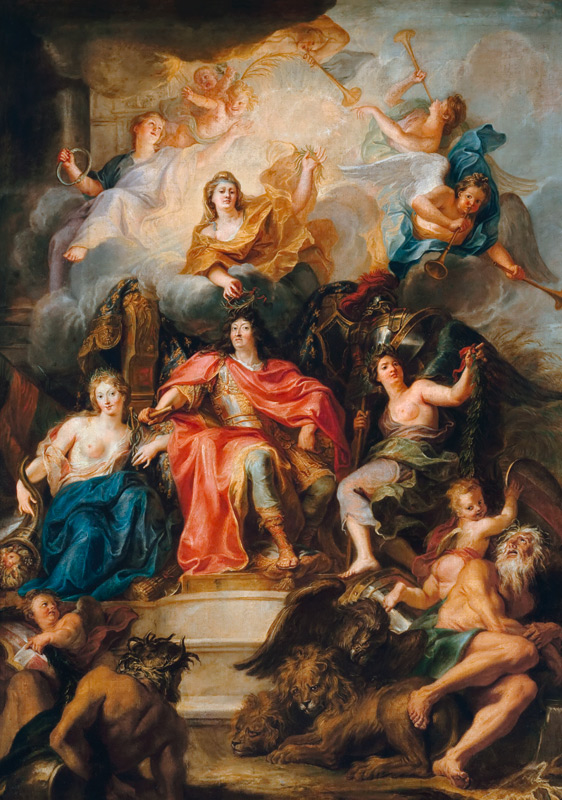 The glorification of Louis XIV a Antoine Coypel