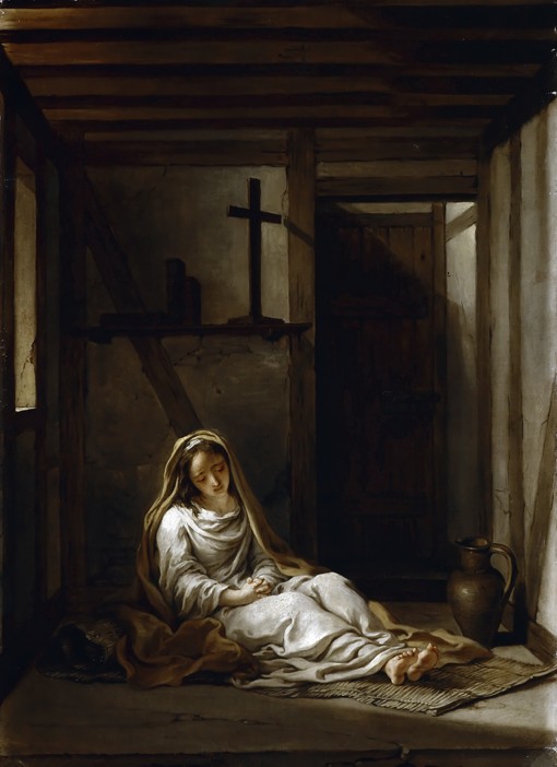 Saint Thaïs in her cell a Antoine Coypel