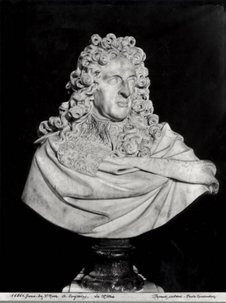 Bust of Andre Le Notre (1613-1700) a Antoine Coysevox