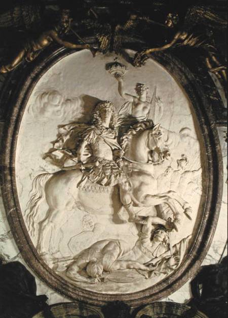 Equestrian portrait of Louis XIV (1638-1715) from the Salon de la Guerre a Antoine Coysevox