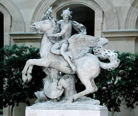 Mercury riding Pegasus, known as 'the Horse of Marly' a Antoine Coysevox
