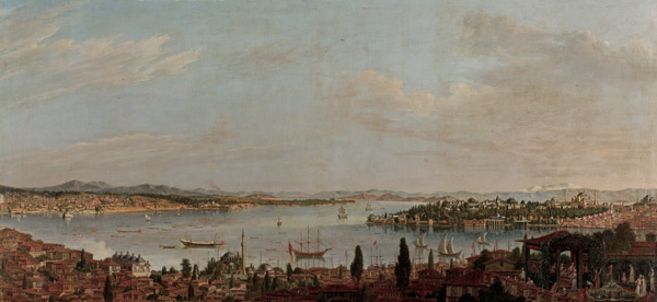 Panoramic View of Istanbul a Antoine de Favray