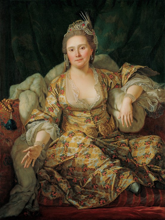 Portrait of Annette Duvivier, Comtesse de Vergennes, in Oriental Costume a Antoine de Favray