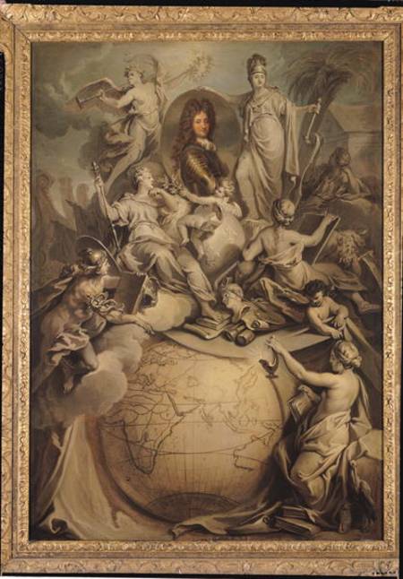 Allegory of Philippe II (1674-1723) Duke of Orleans a Antoine Dieu