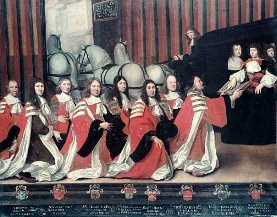 Louis XIV received the sheriffs in Toulouse a Antoine Durand