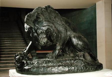 Lion and Snake a Antoine Louis Barye