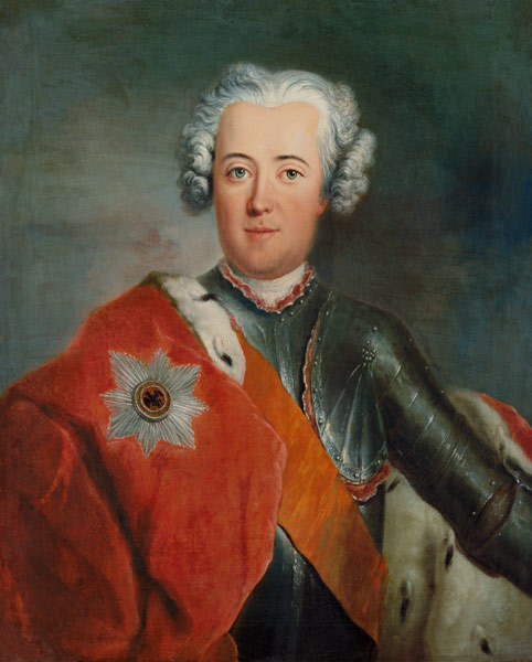 Crown Prince Frederick II, c.1740 a Antoine Pesne