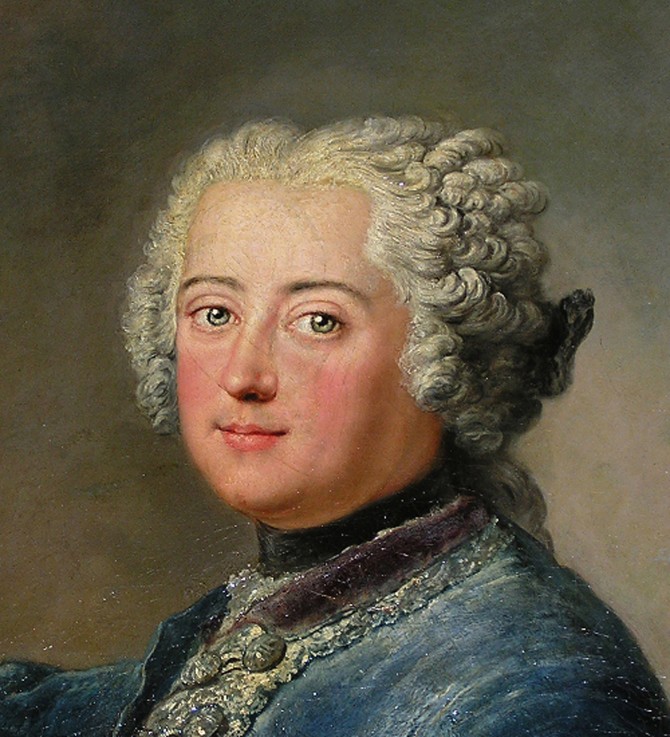 Frederick the Great as Crown Prince (Detail) a Antoine Pesne