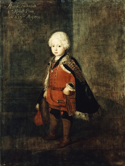 Prince Augustus William aged four a Antoine Pesne