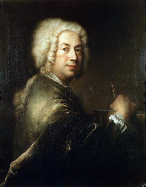 Antoine Pesne , Self-portrait a Antoine Pesne