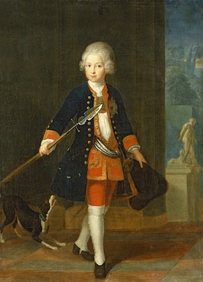 The Crown Prince Frederick II in his Corps de Cadets (uniform of the Kings Regiment), a Antoine Pesne