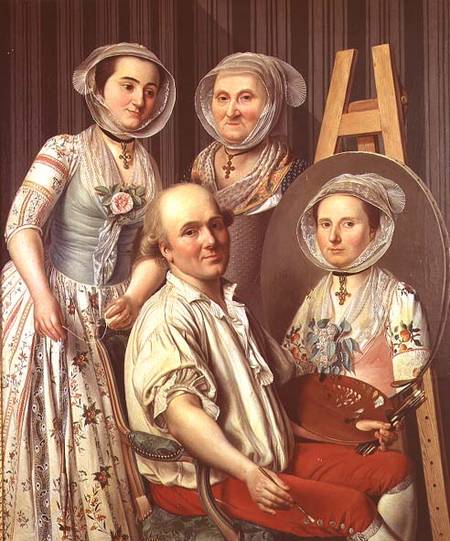 The Artist and His Family a Antoine Raspal