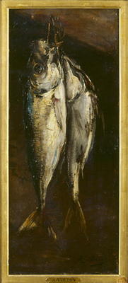 Fish (oil on panel) a Antoine Vollon