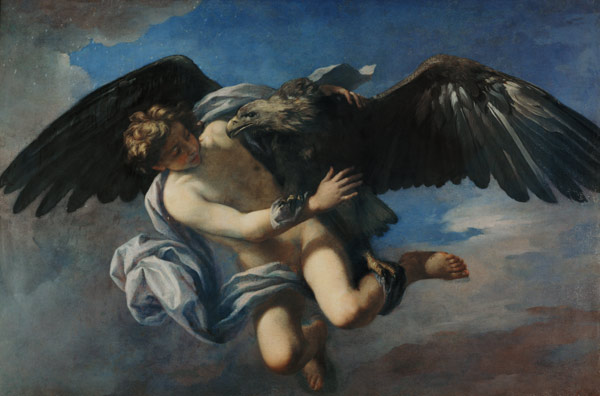 The Abduction of Ganymede by Jupiter disguised as an Eagle a Anton Domenico Gabbiani