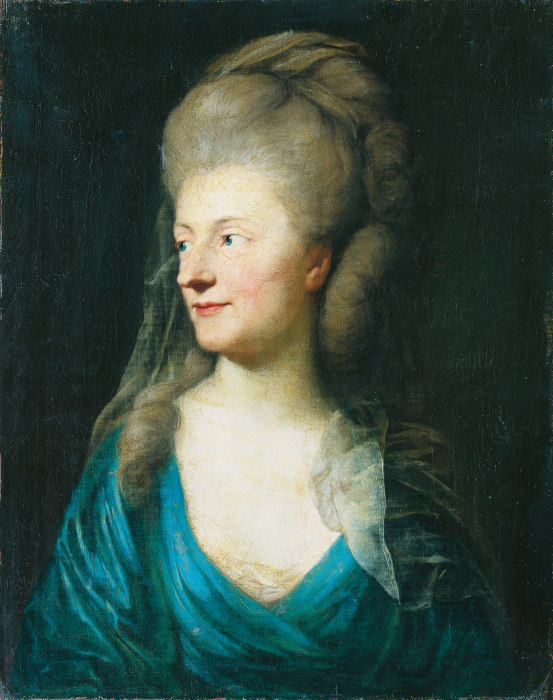 Portrait of Johanna Henriette Louise Countess of Bestucheff-Rumin, née von Carlowitz (1717-1787) (?) a Anton Graff