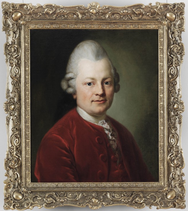Portrait of Gotthold Ephraim Lessing (1729-1781) a Anton Graff