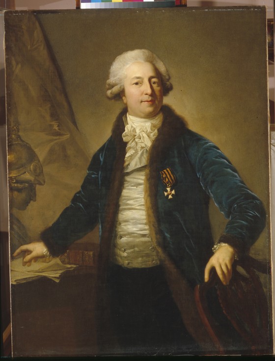 Portrait of Adrian Ivanovich Divov (1749-1814) a Anton Graff