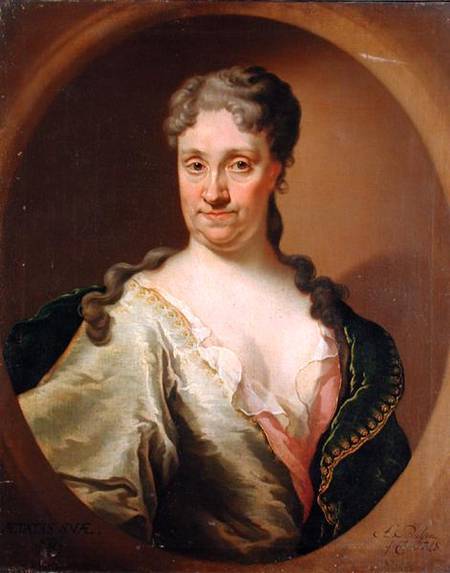 Portrait of Barbara Lutken (1664-1740) a Anton Paulsen