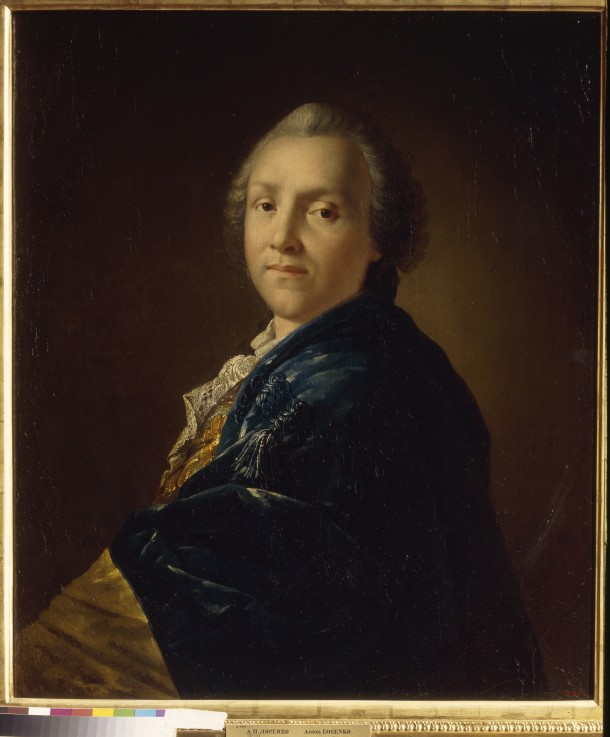Portrait of the poet Alexander Sumarokov (1717-1777) a Anton Pawlowitsch Lossenko