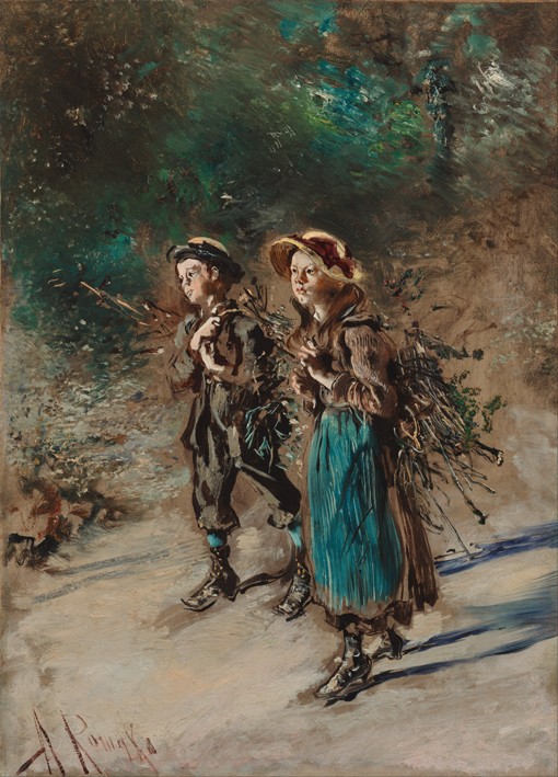 Children with Brushwood a Anton Romáko