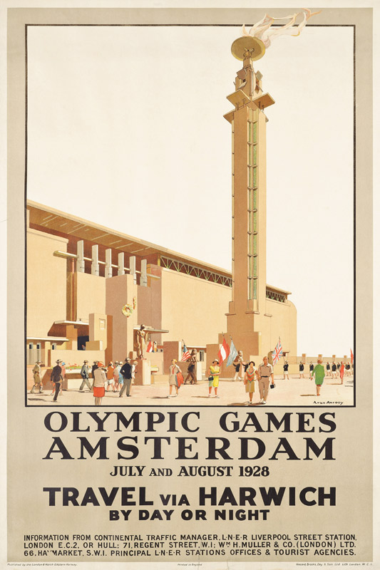 A poster advertising the 1928 Olympic Games in Amsterdam, 1928 a Anton van Anrooy