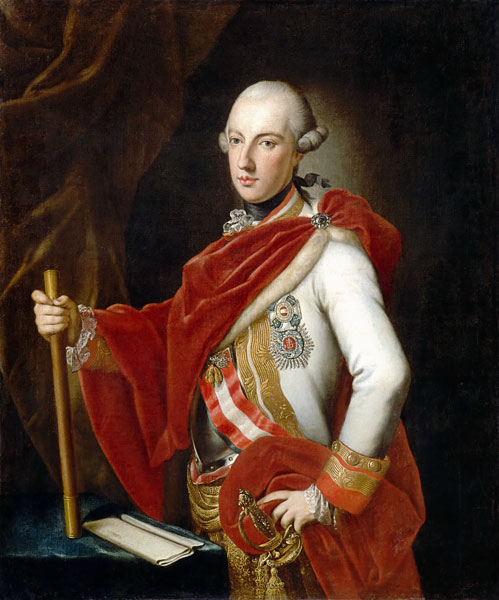 Portrait of Emperor Joseph II (1741-1790) a Anton von Maron
