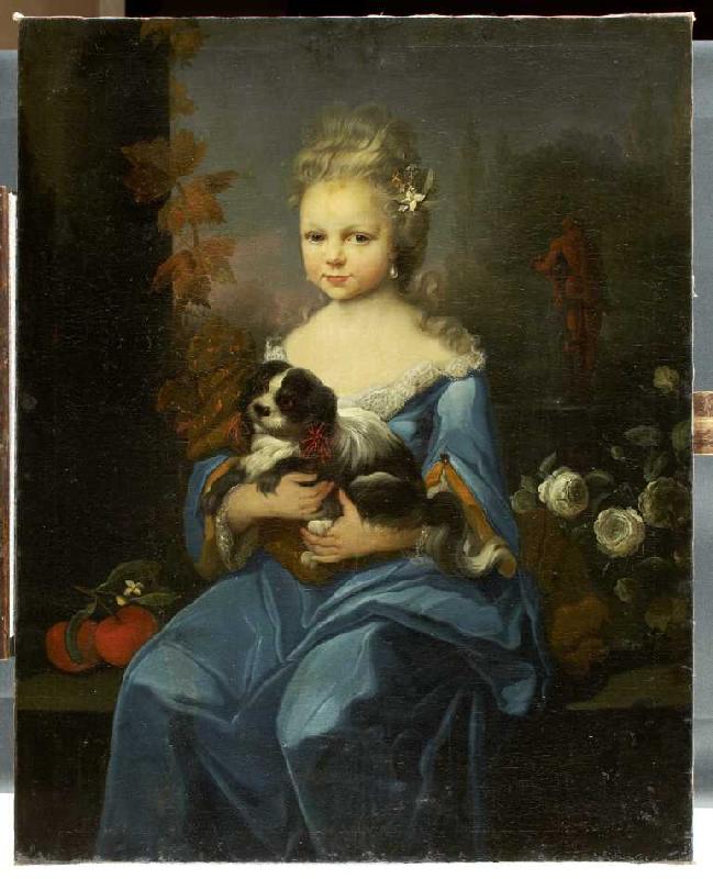Bildnis der Margarethe Sophie Leonore von Holzhausen (1722-1747) (?) a Anton Wilhelm Tischbein