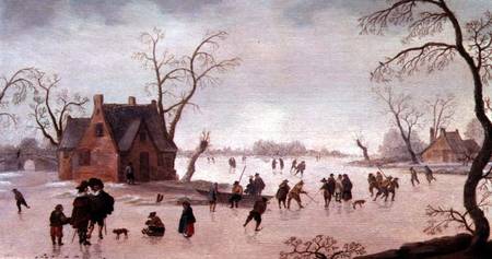 Winter Scene a Antoni Verstralen