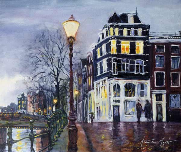 At Dusk, Amsterdam, 1999 (oil on canvas)  a Antonia  Myatt