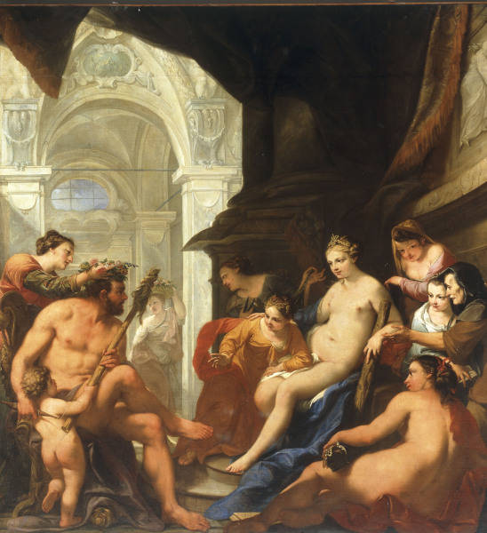 A.Bellucci / Hercules & Omphale / Paint. a Antonio Bellucci