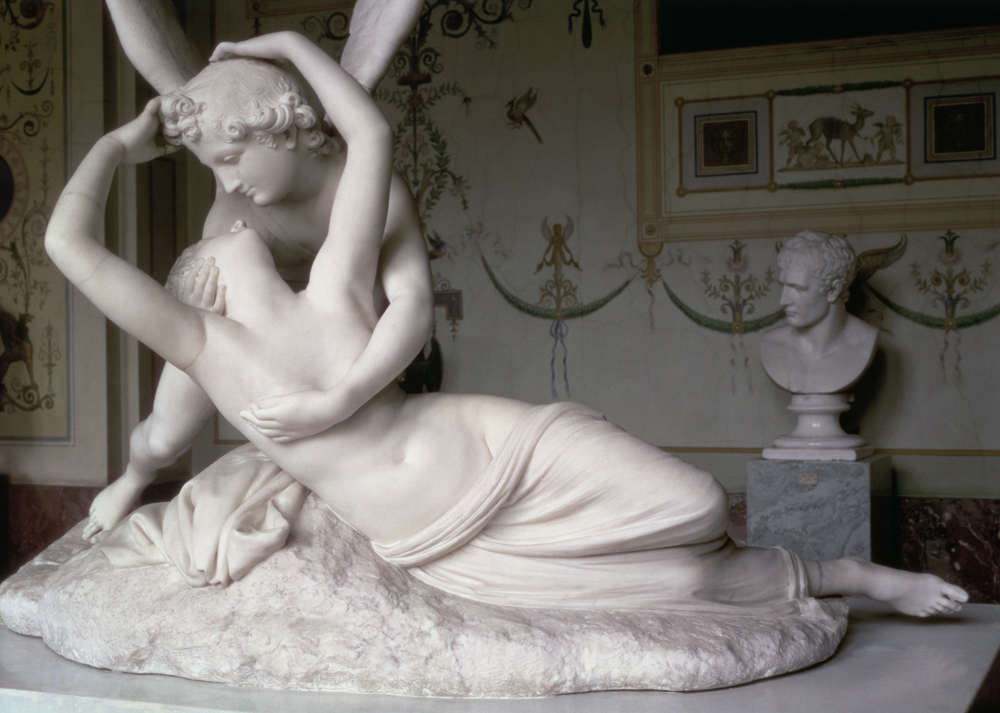 Cupid and Psyche, sculpture a Antonio  Canova