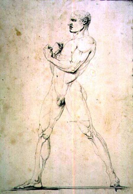 Male Nude, Damoxenos of Syracuse, from Pausanias's description of the Nemean Games in his "Itinary" a Antonio Canova