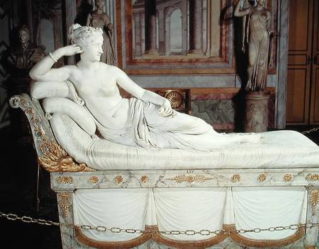 Paulina Bonaparte (1780-1825) as Venus Triumphant a Antonio Canova