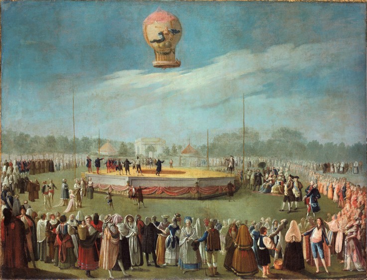 Ascent of a Balloon in the Presence of the Court of Charles IV a Antonio Carnicero