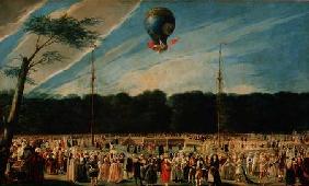 The Ascent of the Montgolfier Balloon at Aranjuez