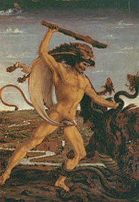 Herkules und die Hydra a Antonio del Pollaiuolo