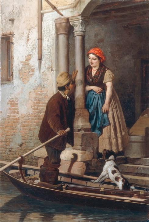 Courtship in Venice a Antonio Ermolao Paoletti