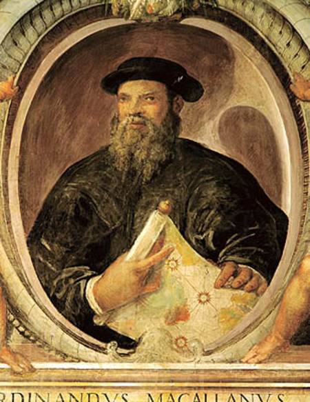 Ferdinand Magellan (c.1480-1521) from the 'Sala del Mappamondo' (Hall of the World Maps) a Antonio Giovanni de Varese